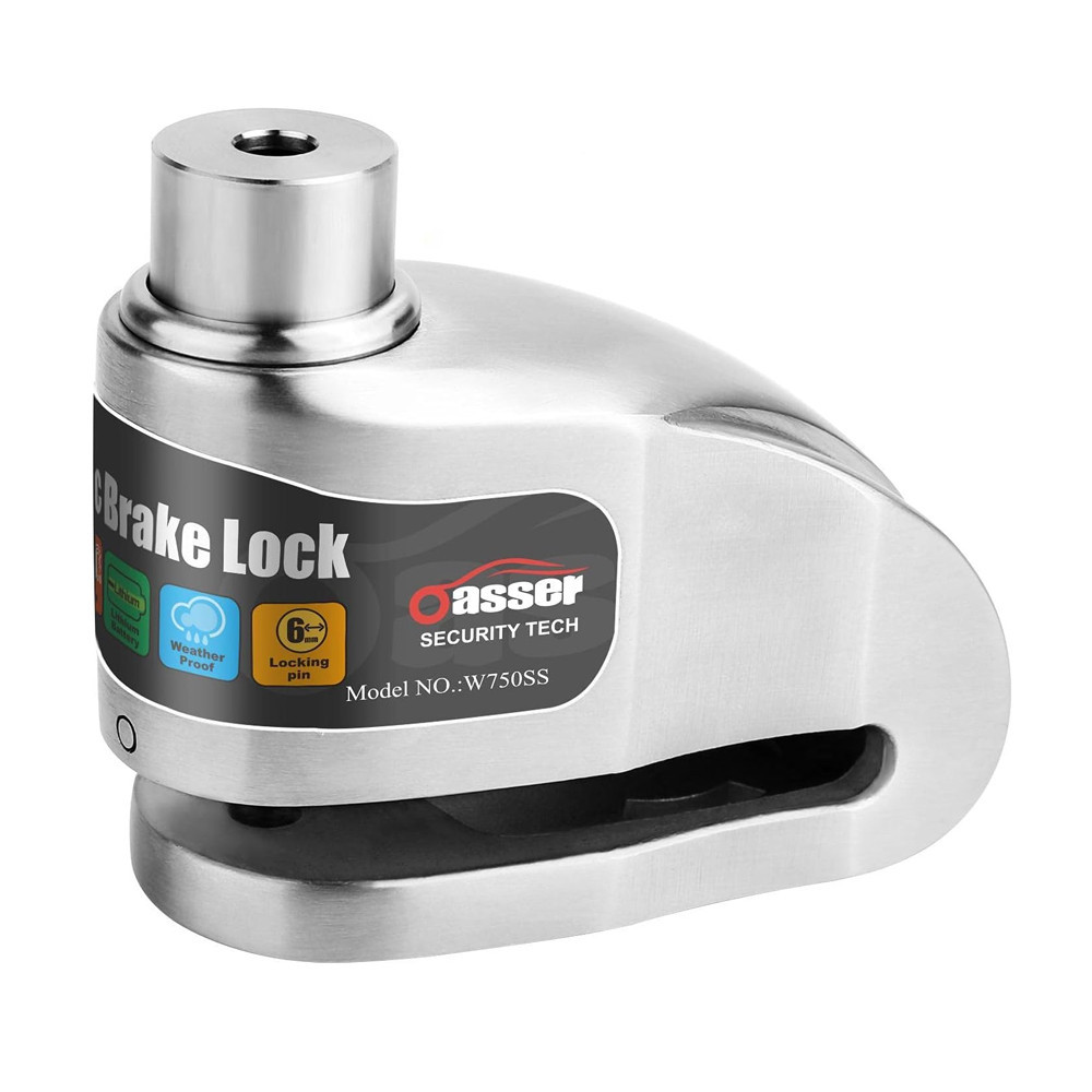 Spoľahlivý kvalitný bezpečnostný zámok na brzdový kotúč